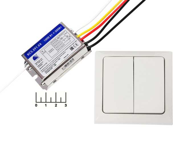 Выключатель электрический на 2 канала RCS-590.58