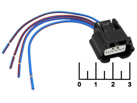 Разъем 4pin гнездо влагозащищенный на проводе 7283885330 Cargen (AX951)