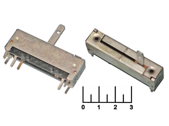 Резистор переменный СП3-23 1.5 Мом (+25) (ползунковый)