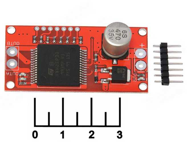Радиоконструктор Arduino драйвер шагового двигателя 16VDC 30A VNH2SP30