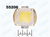 Светодиод LED 100W 30-32V белый теплый 3000K 10000lm HL100WW