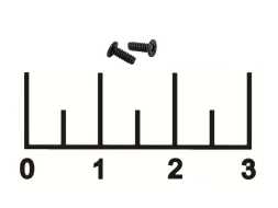 Винт для ноутбука М1.6*4мм черный (1 штука)