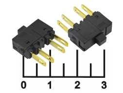 Кнопка тактовая 11*5*10 черная 4 контакта (XTM-1301)