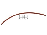 Термоусадочная трубка силиконовая 3мм 20см (красный,черный,белый)