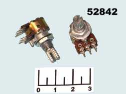 Резистор переменный 2*10 кОм RK-1233G1-B (+44) (S1292)