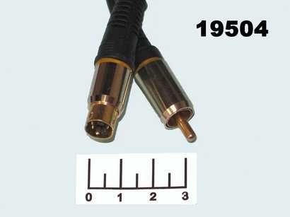 Шнур 1RCA-mini DIN 4pin 10м gold комбинированный Premier