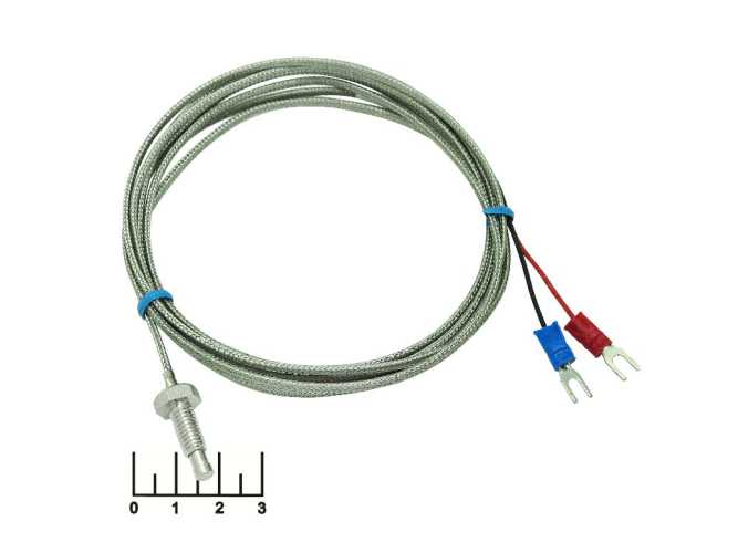 Термопара K-типа (0...+600C) 2м MT-101M6/K2M