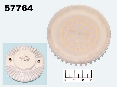 Лампа светодиодная 220V 8.5W GX53 4200K белый матовая Ecola (27*75) T5MV85ELC