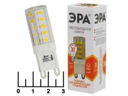 Лампа светодиодная 220V 3.5W G9 2700K белый теплый Эра (керамика)