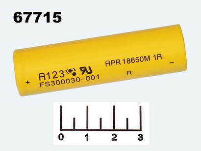 Аккумулятор 3.3V 1.1A 18650 APR18650 (LiFePO4)