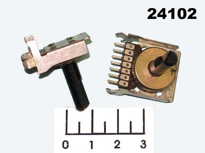 Резистор переменный 2*20 кОм A F-166K (7pin) (+65) (4629A)