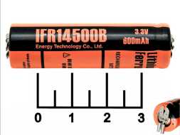 Аккумулятор для электробритвы Li-Fe 3.3V 0.6A IRF14500B