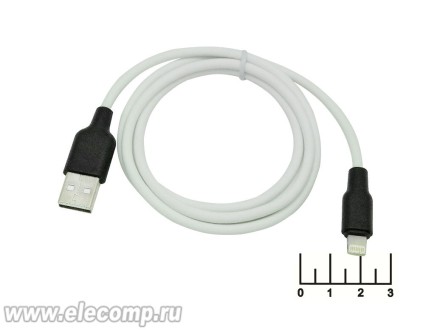 Шнур USB-iPhone Lightning 1м silicon Hoco X21 (красный)