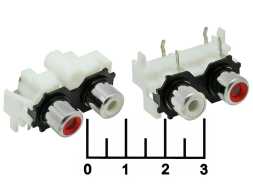 Разъем RCA 2 гнезда на плату