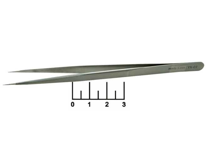 Пинцет 140мм прямой острый YX-01