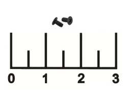 Винт для ноутбука М1.6*3мм черный (1 штука)