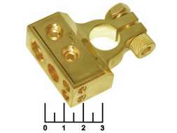 Клемма аккумуляторная минусовая gold большая CHA005