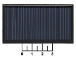 Солнечная батарея 39.5*70мм 5.5V 60mA