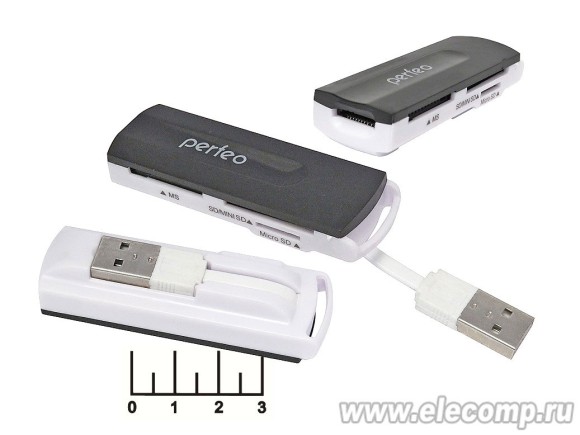 Card Reader USB/micro SD/TF/M2/MS Perfeo PF-VI-R013