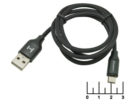 Шнур USB-micro USB B 5pin 1м шелк Harper BRCH-310