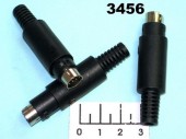 Разъем mini DIN 7pin штекер на кабель (1-450)