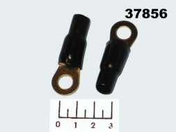 Клемма кольцевая 25/8 gold черная 7-107
