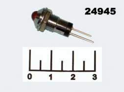 Светодиод 3V в металле красный (8мм)