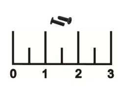 Винт для ноутбука М1.6*5мм черный (1 штука)