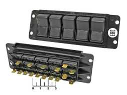 Панель управления 5 выключателей 16 контактов (53.3710-03.17)