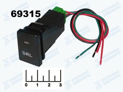 Выключатель 4-х контактный с фиксацией на проводе (DRL)