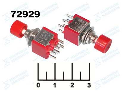 Кнопка без фиксации 6 контактов TS-009