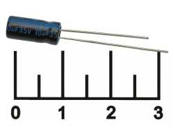 Конденсатор электролитический ECAP 10мкФ 35В 10/35V 0512 105C (TK)