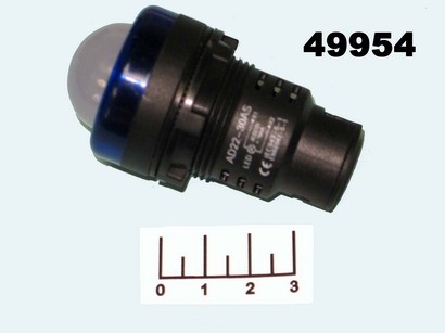 Лампа 12V в плафоне LED белая AD22-30AS-B (28мм)
