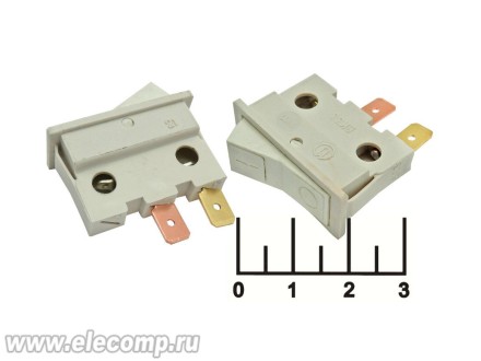 Выключатель 250/6.3 ВК-33 серый 2 контакта Н19 (Б10181-20) (100С)