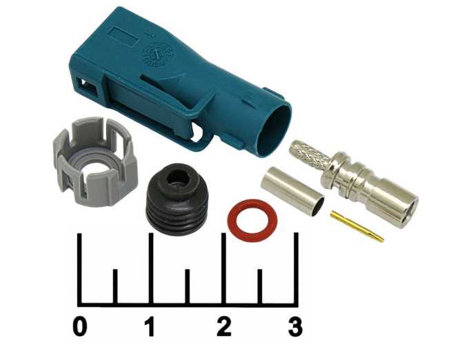 Разъем Fakra Z гнездо обжимной на кабель