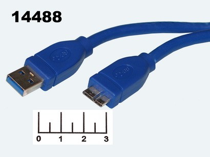 ШНУР USB A 3.0-MICRO USB 3.0 ДЛЯ ПОДКЛЮЧЕНИЯ ЖЕСТКОГО ДИСКА 1М (16-0009)