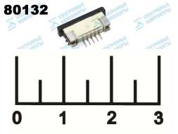 Разъем 5pin гнездо для шлейфа шаг 1мм