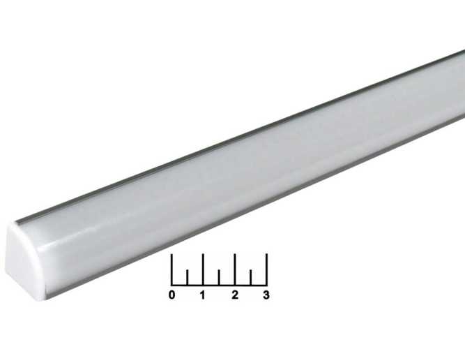 Профиль для светодиодной ленты с рассеивателем угловой SP280GR серый (2000*16*16мм) 2м