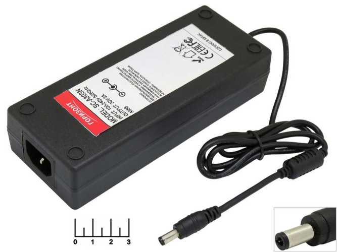 Блок питания 30V 3A SC-A303N импульсный (5.5*2.5) без шнура (C13)