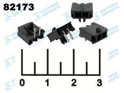 Разъем 2pin штекер на плату MF3-1*2 RA угловой