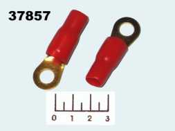 Клемма кольцевая 25/8 gold красная 7-107