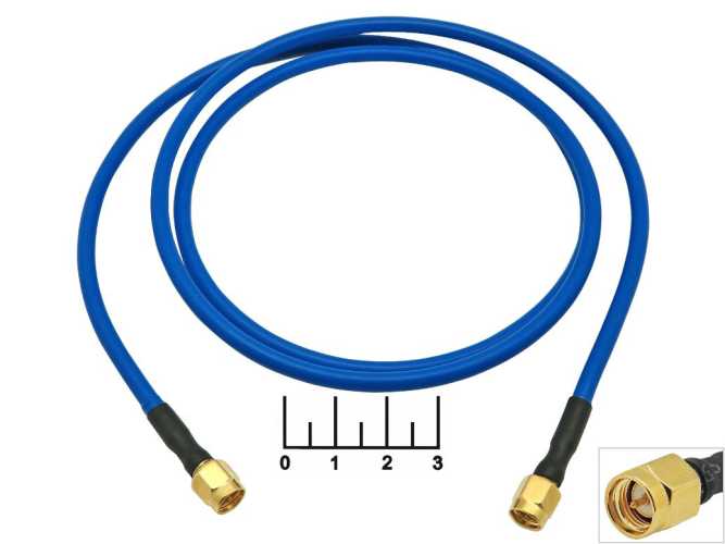 Шнур SMA штекер-SMA штекер RG-58 1м (OT-PCK31)