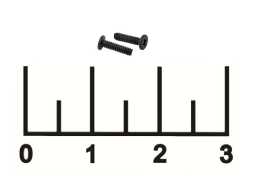 Винт для ноутбука М1.6*6мм черный (1 штука)