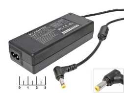 Блок питания 12V 7A PA-1600-07/AC-N314-AV2 импульсный (5.5*2.1) без шнура (восьмерка) (угол)