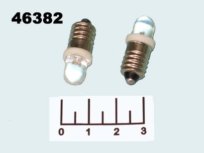 Лампа светодиодная 3.5V E10 белый DFL-8003WCMV