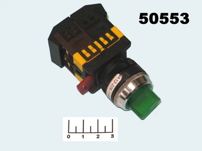 Выключатель 600/10 3SA12-22E-11XD/21 2-х позиционный с подсветкой зеленый