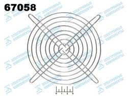 Решетка для вентилятора 172*172мм