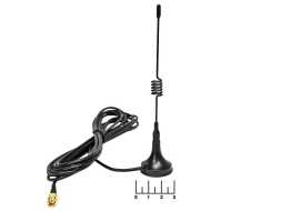 Антенна автомобильная GSM GKT-433-3B3 SMA P (RG-174) на магните 3м