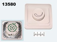 Выключатель-регулятор (диммер) 600W TDM (Валдай) белый