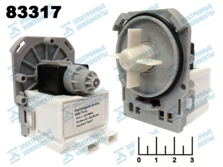 Помповый мотор 25-30W 3 защелки PCX-1/P302
